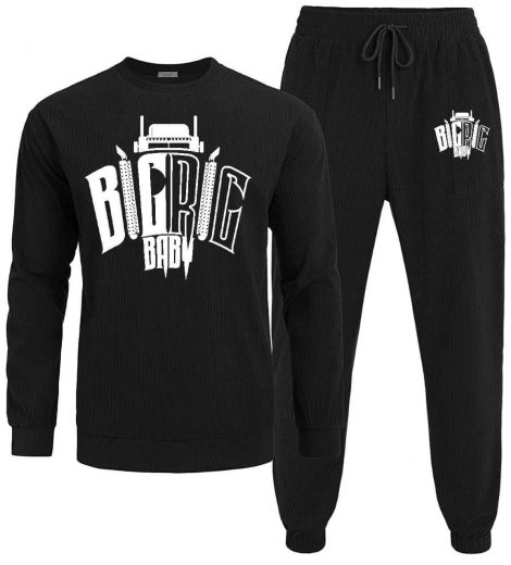 Black Big RIg Baby Sweatsuit