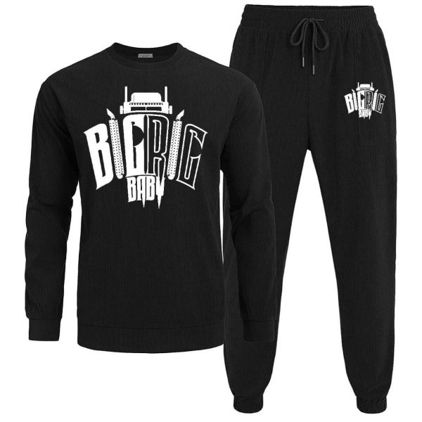 Black Big RIg Baby Sweatsuit